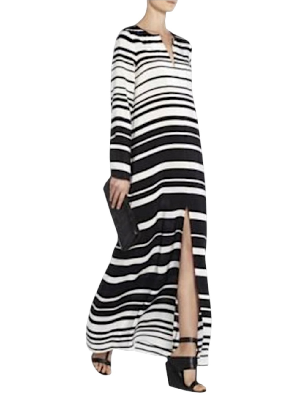 Sz XXS BCBGMaxAzria 100% Silk Kaftan Maxi Cover-Up Dress - Picture 1 of 6